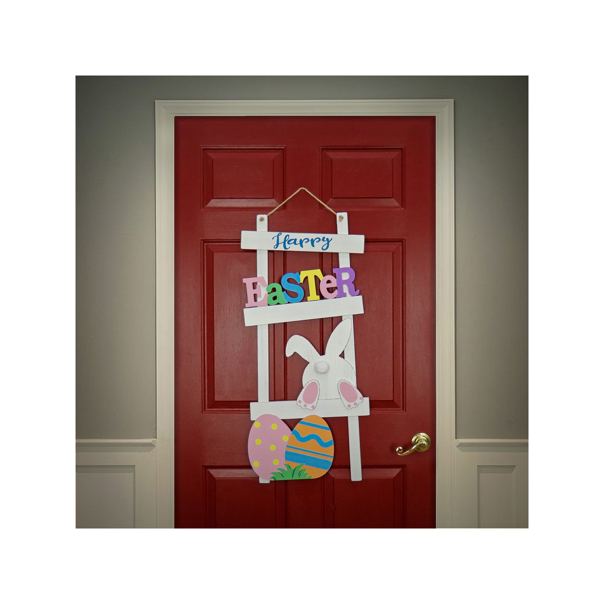 National Tree Company Happy Easter Wall Decor, White