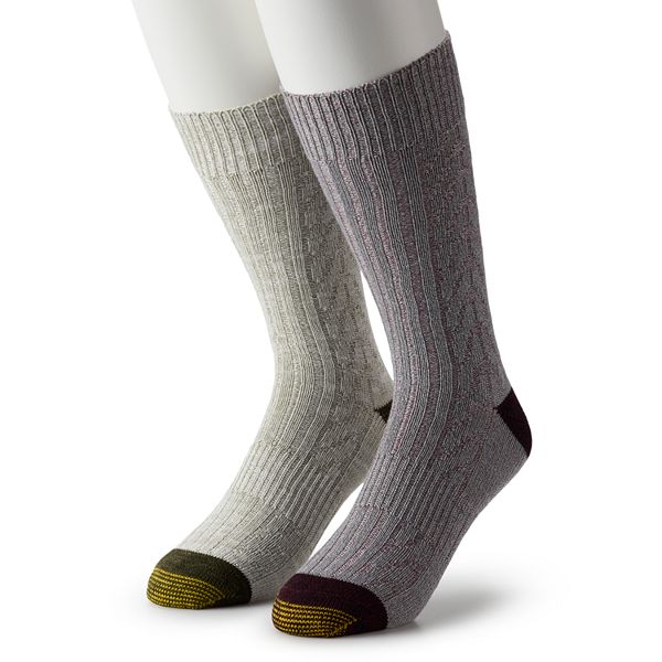 Men's GOLDTOE® 2Pack Horizon Textured Crew Socks