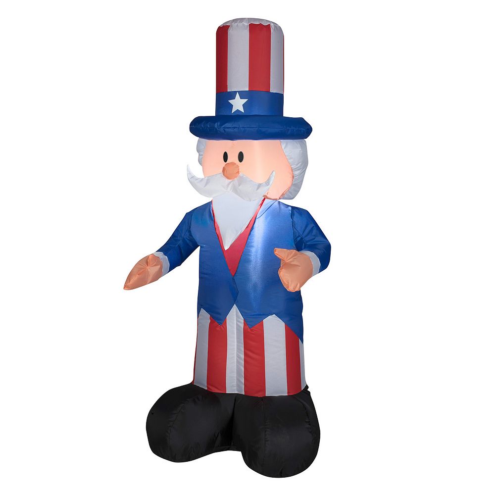National Tree Company 4 ft. Uncle Sam Inflatable Outdoor Decor