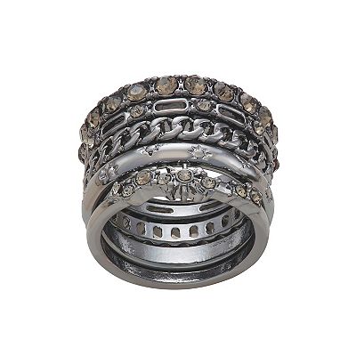 Kohls Simply Vera Wang Rings Simply Vera Vera Wang Jet Tone