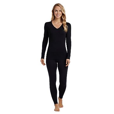 Women's Cuddl Duds® Softwear with Stretch Long Sleeve V-Neck Top