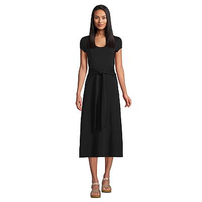 Petite Lands End Lightweight Sleeveless Surplice Maxi Dress