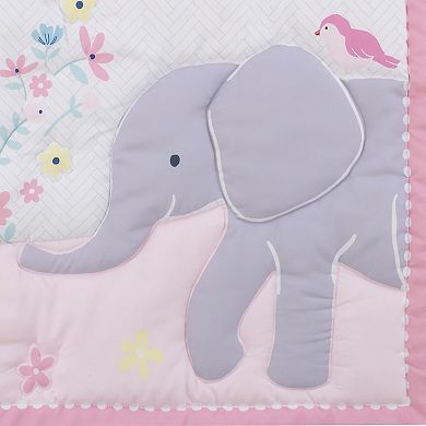 Carter's Floral Elephant 3-Piece Crib Bedding Set