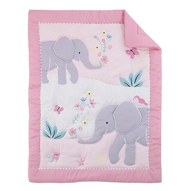 Carter's Floral Elephant 3-Piece Crib Bedding Set