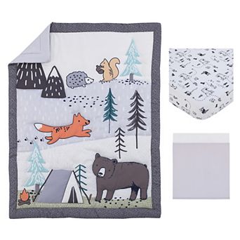 Carter's Woodland Friends 3 pc Nursery Crib Bedding Set