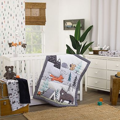 Carter's Woodland Friends 3-Piece Nursery Crib Bedding Set