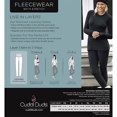 Women's Cuddl Duds® Fleecewear with Stretch Leggings