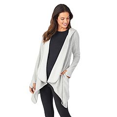 Women's Cuddl Duds® Fleecewear with Stretch Long Sleeve Hooded Wrap