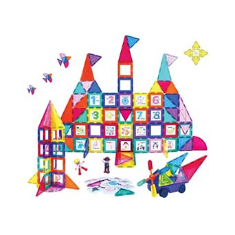 PicassoTiles 121 pc Magnetic Tiles, Magnetic Building Blocks for Kids, Magnet for Kids 3+