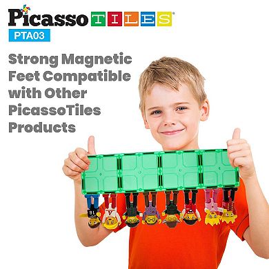 8pc Magnetic Character Action Figure Set For Magnet Building Block Tiles