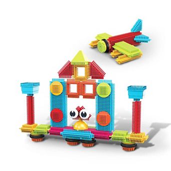 PICASSO-TILES 41 pc Animal Theme, Hedgehog Building Blocks, Building Toys, Soft Toys for Kids 3+