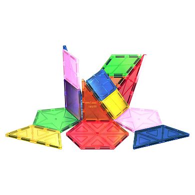 PicassoTiles 16 PC Magnetic Tiles, Magnetic Building Blocks for Kids, Magnet for Kids 3+
