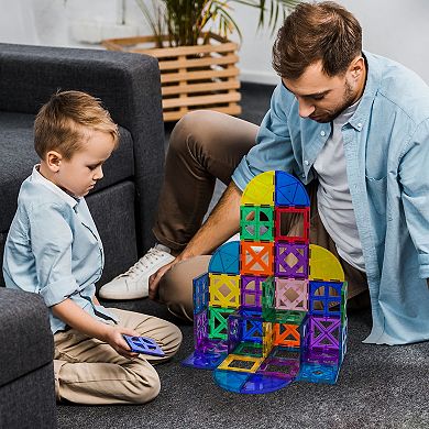 PicassoTiles 36 PC Magnetic Tiles, Magnetic Building Blocks for Kids, Magnet for Kids 3+