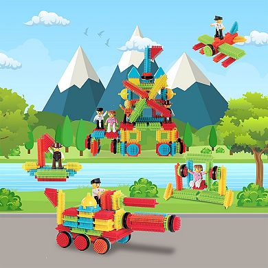 PicassoTiles 116 PC Hedgehog Building Blocks Playset, Building Toys, Soft Toys for Kids Ages 3+