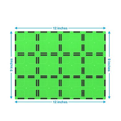 PICASSO-TILES 2 PC Large Stabilizer Base, Magnetic Tiles, Magnetic Building Blocks for Kids 3+