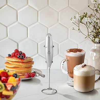 Milk Frother with Batteries Included