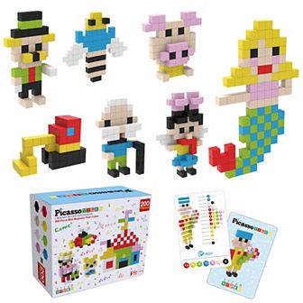 PICASSO-TILES 200 pc Magnetic Blocks, Magnetic Building Blocks for Kids, Magnet Toy for Kids 3+