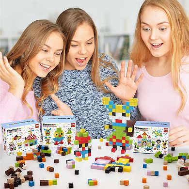 200 Piece Mini Pixel Magnetic Building Block Cubes