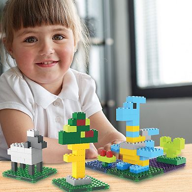 PICASSO-TILES 259 PC Magnetic Tile and Brick Compatible Toy Set, Classic Brick Block for Kids 3+