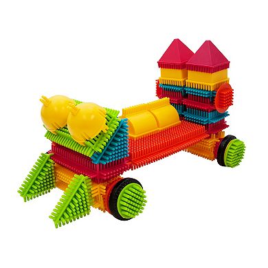 PicassoTiles 112 PC Hedgehog Building Blocks Playset, Building Toys, Soft Toys for Kids Ages 3+
