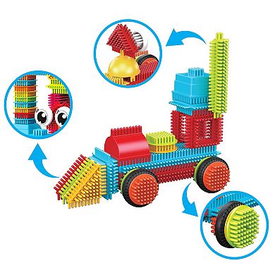 PicassoTiles 112 PC Hedgehog Building Blocks Playset, Building Toys, Soft Toys for Kids Ages 3+