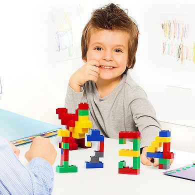PicassoTiles 1750 PC Construction Brick Building Blocks, Brick Building Block Set, For Kids 3+