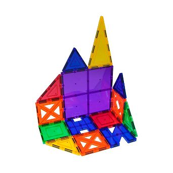 PICASSO-TILES 33 pc Magnetic Tiles, Magnetic Building Blocks for Kids, Magnet for Kids 3+