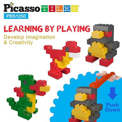 Picasso Tiles 1250pc Building Brick Set