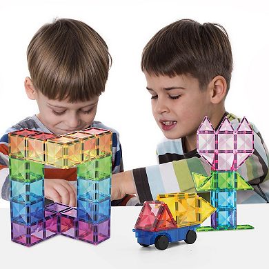 80pc Magnetic Building Block Set with Car