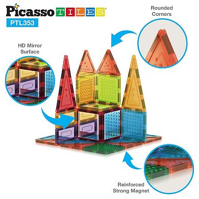353pc Magnetic Brick Tile Building Block Set