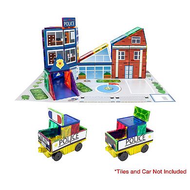 PicassoTiles 80 PC Magnetic Tiles, 3-in-1 Magnetic Building Blocks for Kids, Magnet for Kids 3+