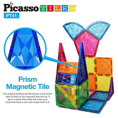 41pc Prism Magnetic Building Block Tile Set