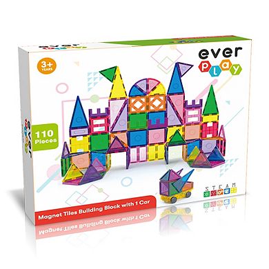 EVERPLAY 110pc Magnetic Tile Set