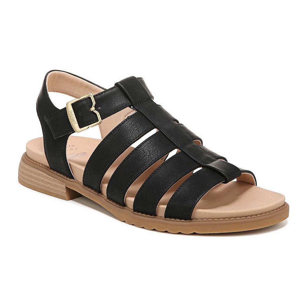 Dr Scholl\'s Black Leather Fisherman Sandals Size 7M Dr Scholl main image 4