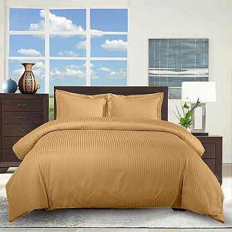 100% Cotton Sheet Set Striped 300 Thread Count