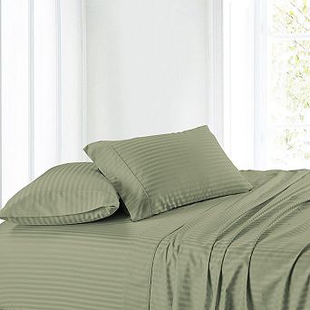100% Cotton Sheet Set Striped 300 Thread Count