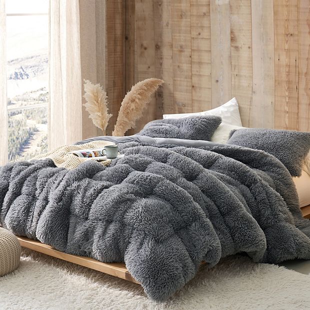 Neutral Dark Gray Extra Large and Extra Thick Coma Inducer Comforter