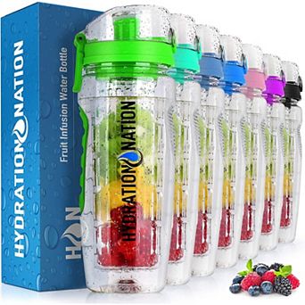 Zulay Kitchen Portable Water Bottle with Fruit Infuser