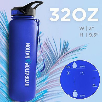 Water Bottle With Time Marker