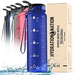  Under Armour Playmaker Sport Jug, Water Bottle with Handle,  Foam Insulated & Leak Resistant, 64oz, White/Blue Surf : Sports & Outdoors