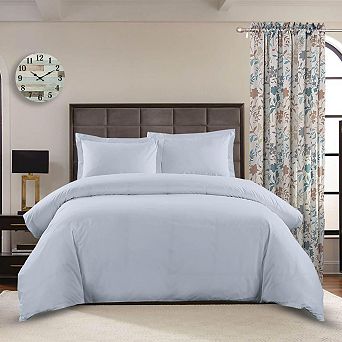 100% Cotton Percale 250 Thread Count 3 pc Duvet Cover Set