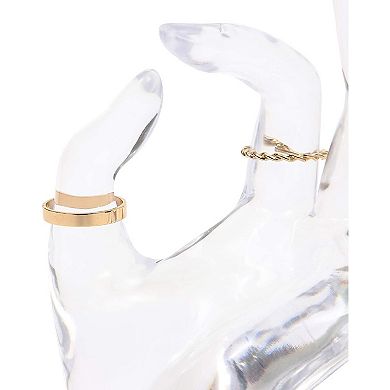 Clear Hand Shaped Ring Holder for Jewelry Display (6.3 Inches)