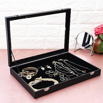 Small Velvet Jewelry Display Box Case for Rings, Bracelets, Necklaces, Retail