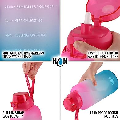 Zulay Kitchen Water Bottle with Straw