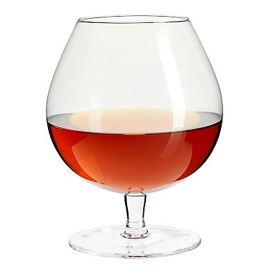 30oz Clear Cognac Glasses Set of 4, Clear Brandy Sniffers for Whiskey, Beer