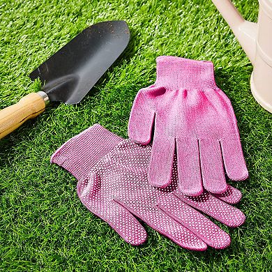 Juvale 6-pairs Gardening Gloves For Women - Thorn Proof Work Gloves (3 Colors)