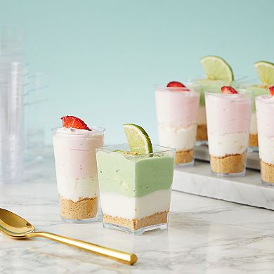 72 Pieces Assorted Dessert Cups For Parties, Plastic Shot Glasses 3oz, 5oz Cups