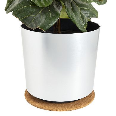 Plant Cork Mat, Round Planter Plate for Home Decor, House Plants (12 in, 3 Pack)