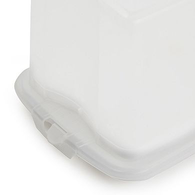 Plastic Bread Keeper Box, Storage Container for Kitchen (14.5 x 5.75 x 6.25 In)