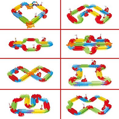 Kids Train Sets with Flexible Railway Build Sets